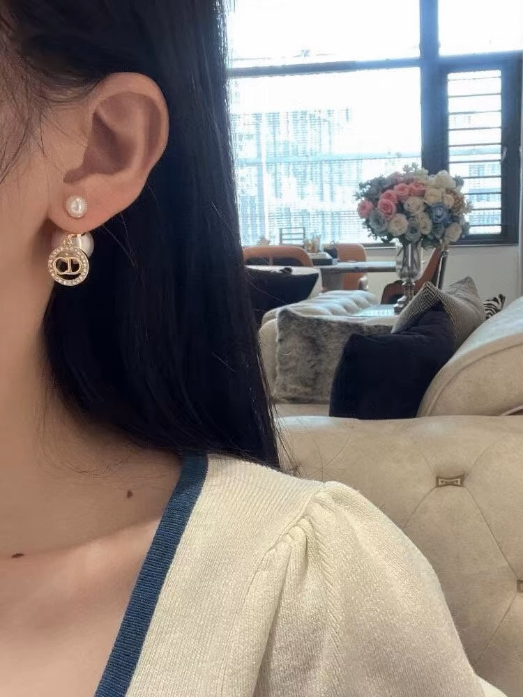 Dior Tribales Pearl 18K Gold Earrings