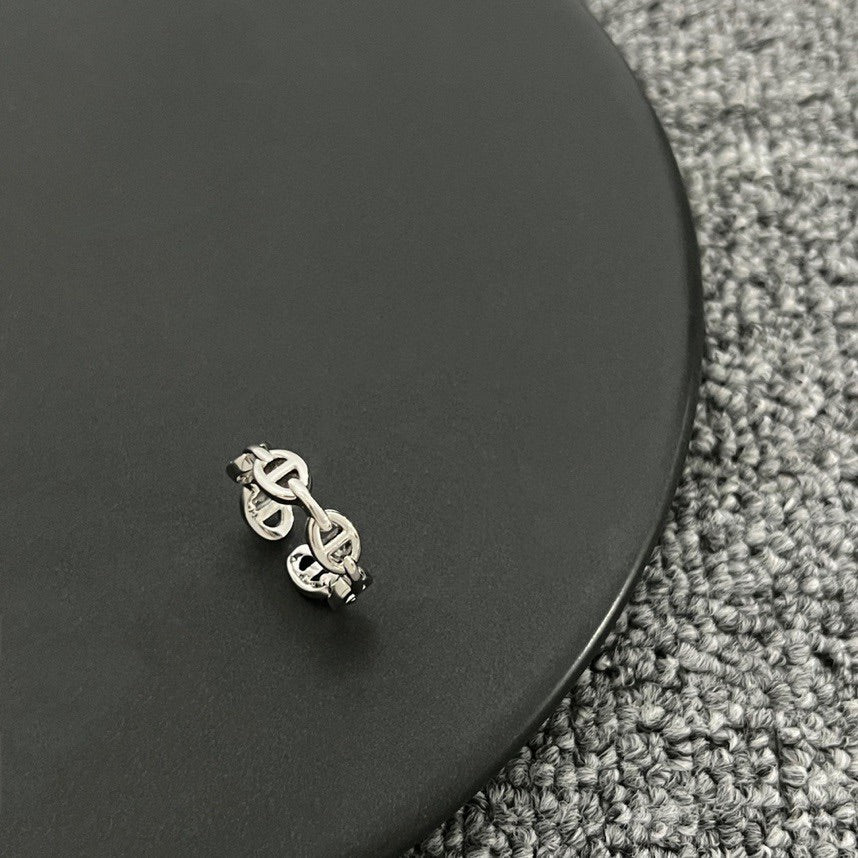Hermes Chaine D'Ancre Enchainee 18K Gold Ring
