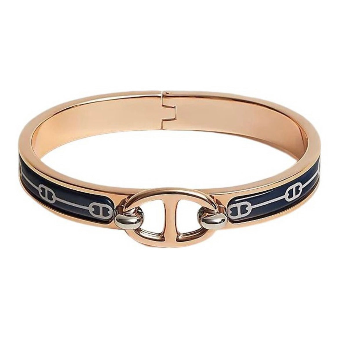 Hermes Mini Clic Cha?ne D'ancre 18K Gold Bracelet