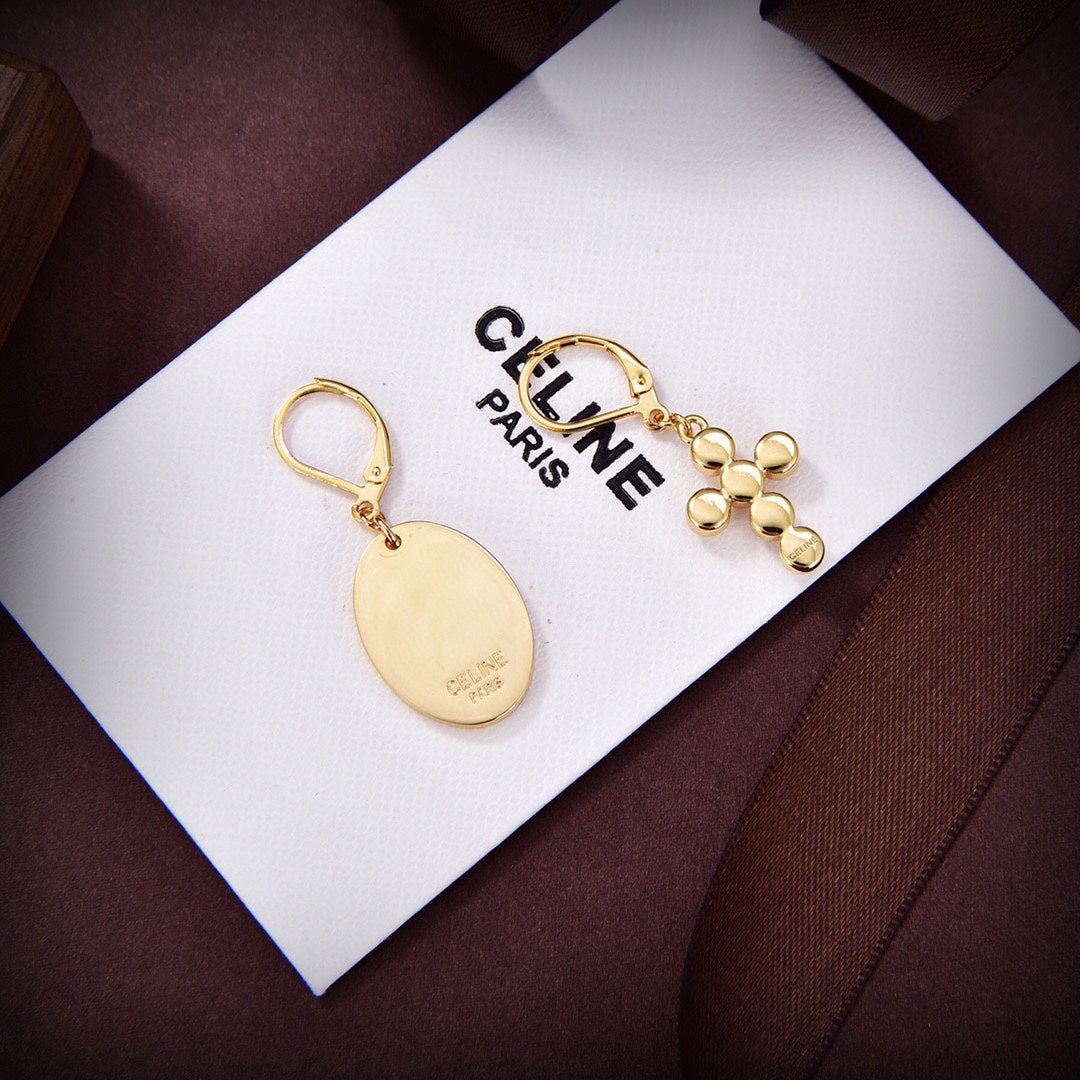 Celine Precious 18K Gold Earrings