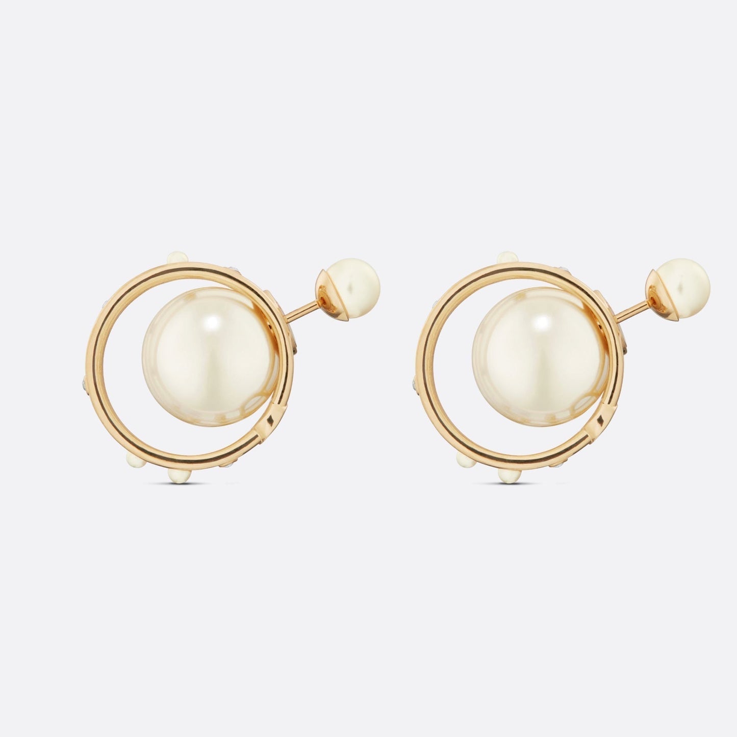 Dior D-Backstage 18K Gold Earrings