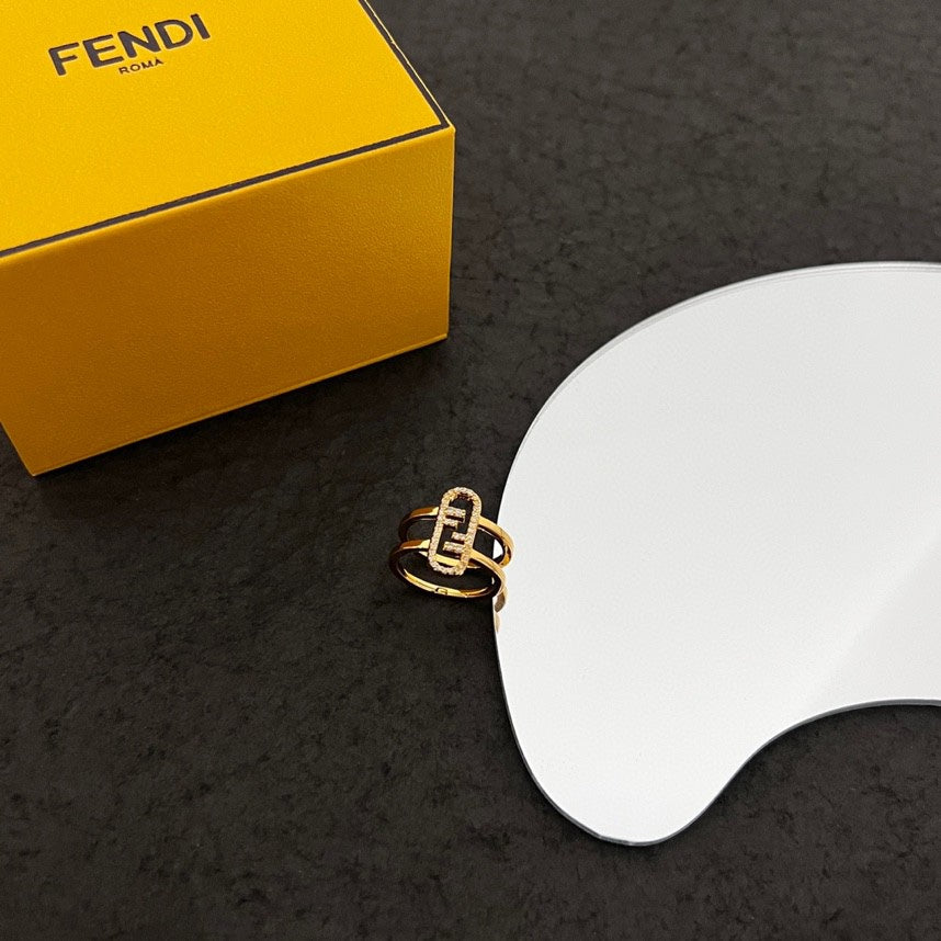 Fendi OLock 18K Gold Ring