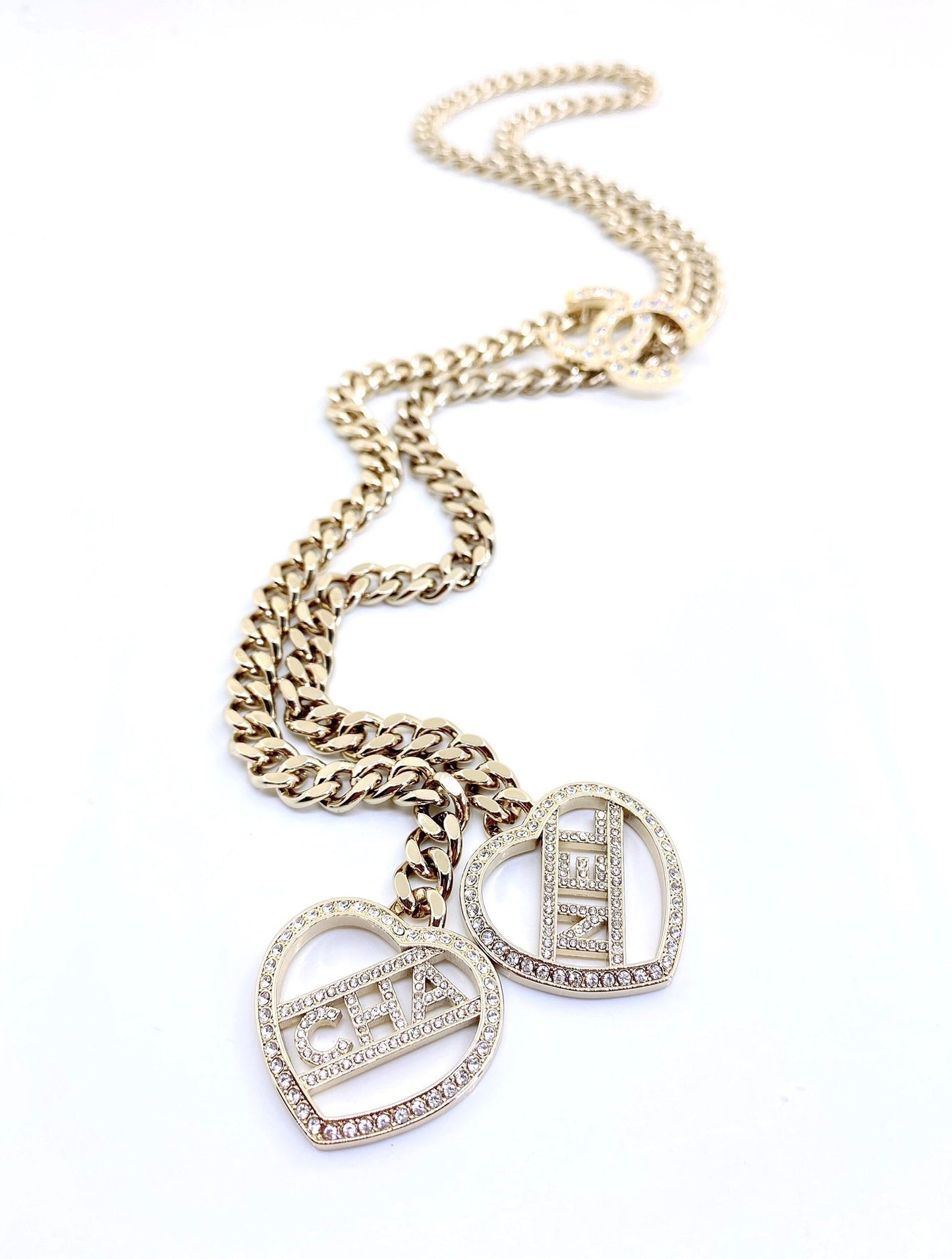 Chanel Heart Chain 18K Gold Necklace