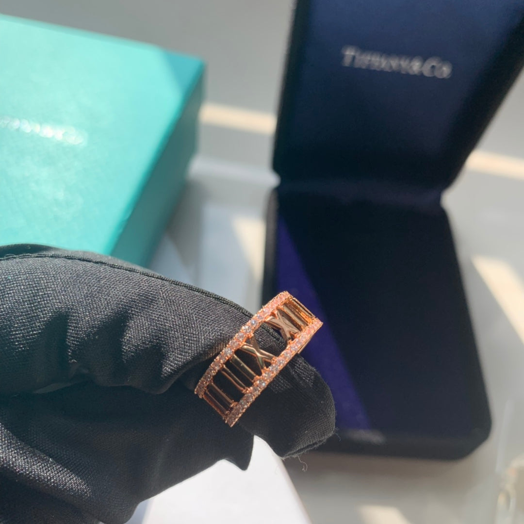 Tiffany Atlas Diamond 18K Gold Ring