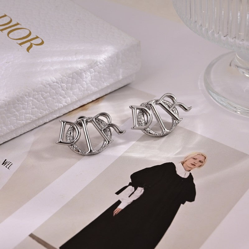 Dior 18K White Gold Earrings