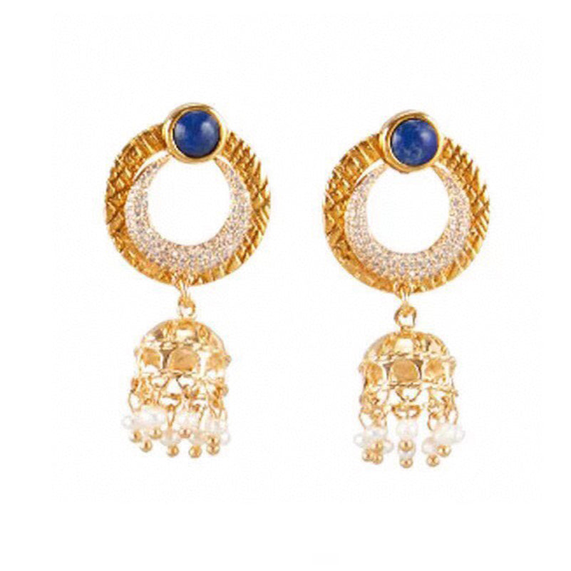 Bvlgari Circle Diamonds 18K Gold Earrings