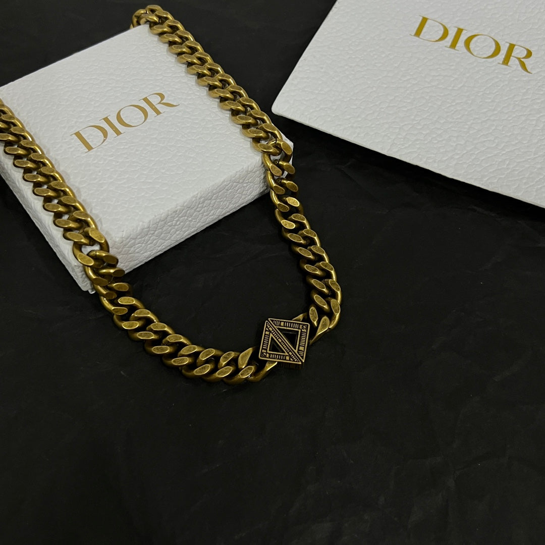 Dior Diamond Chain 18K Gold Necklace