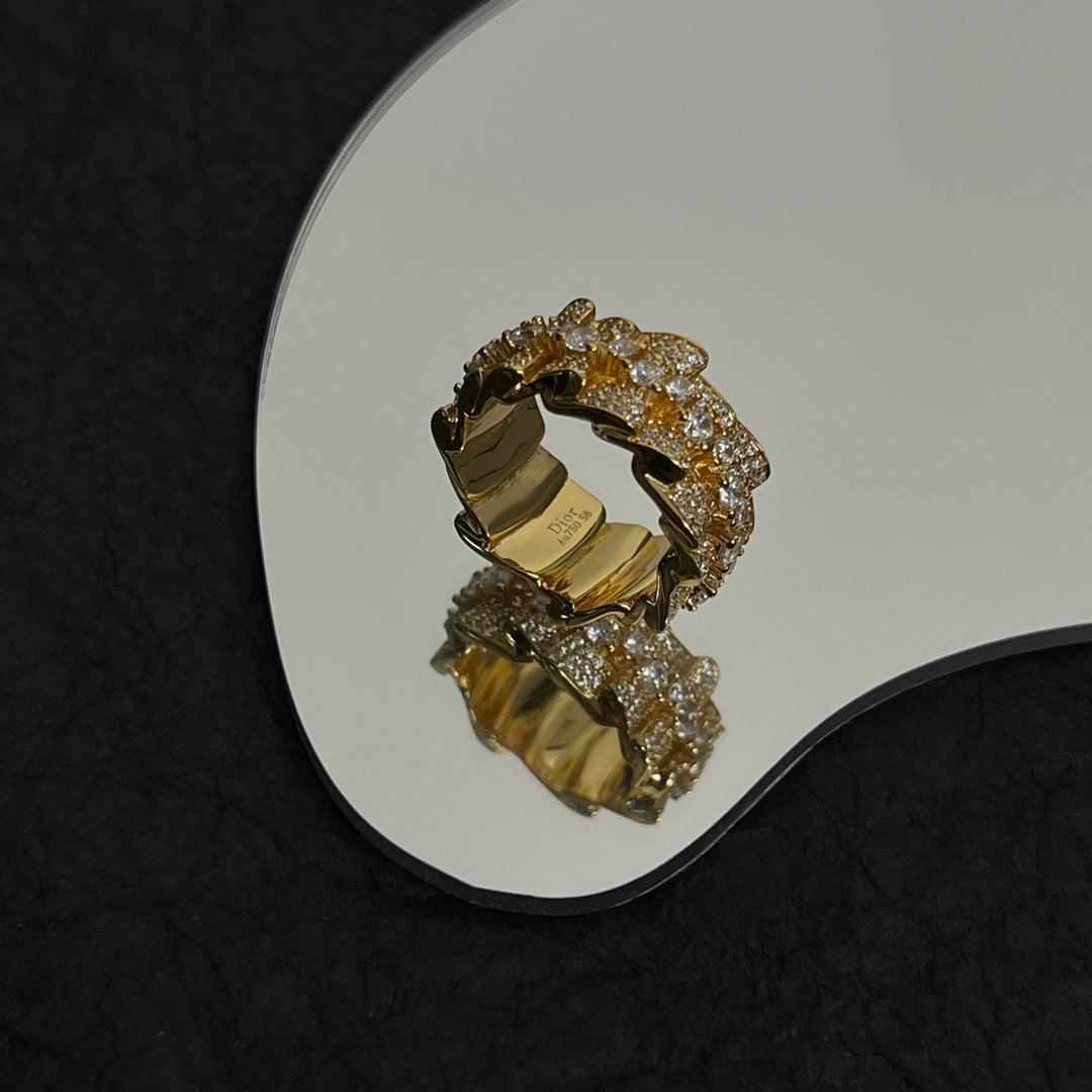 Dior Couture Diamond 18K Gold Ring