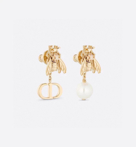 Dior Queen Bee 18K Gold Earrings