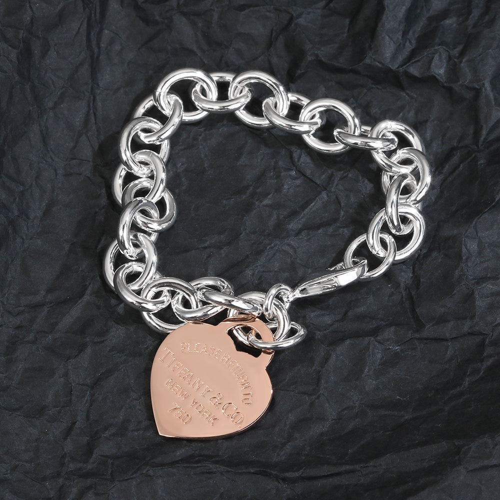Tiffany Heart Tag 18K Gold Bracelet