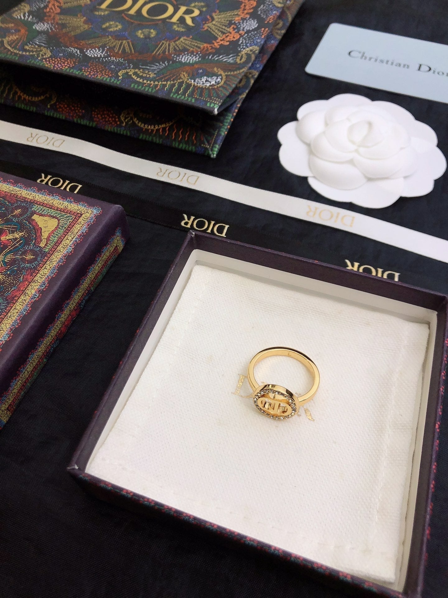 Dior Clair D Lune 18K Gold Ring
