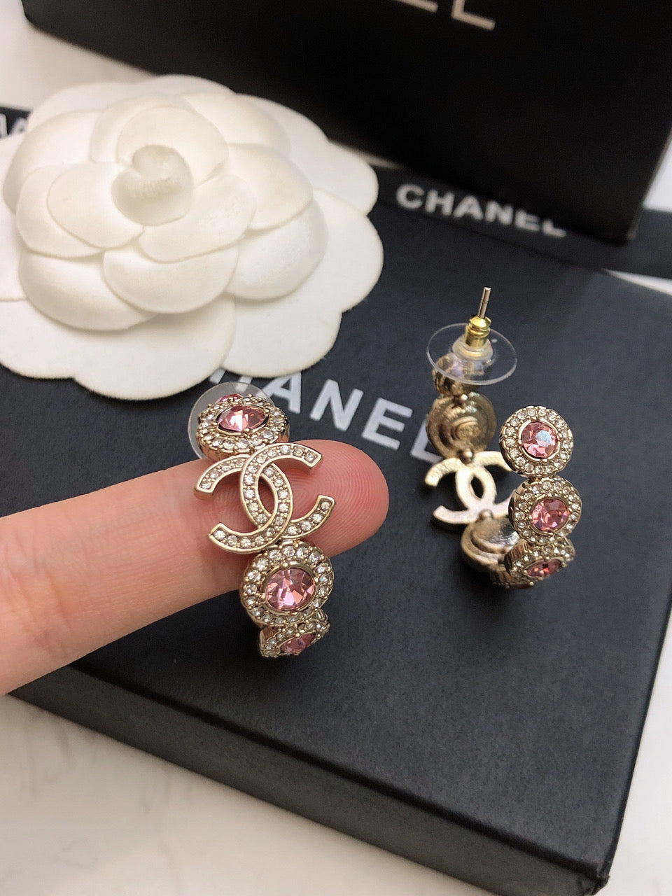 Chanel Flowers 18K Gold Earrings
