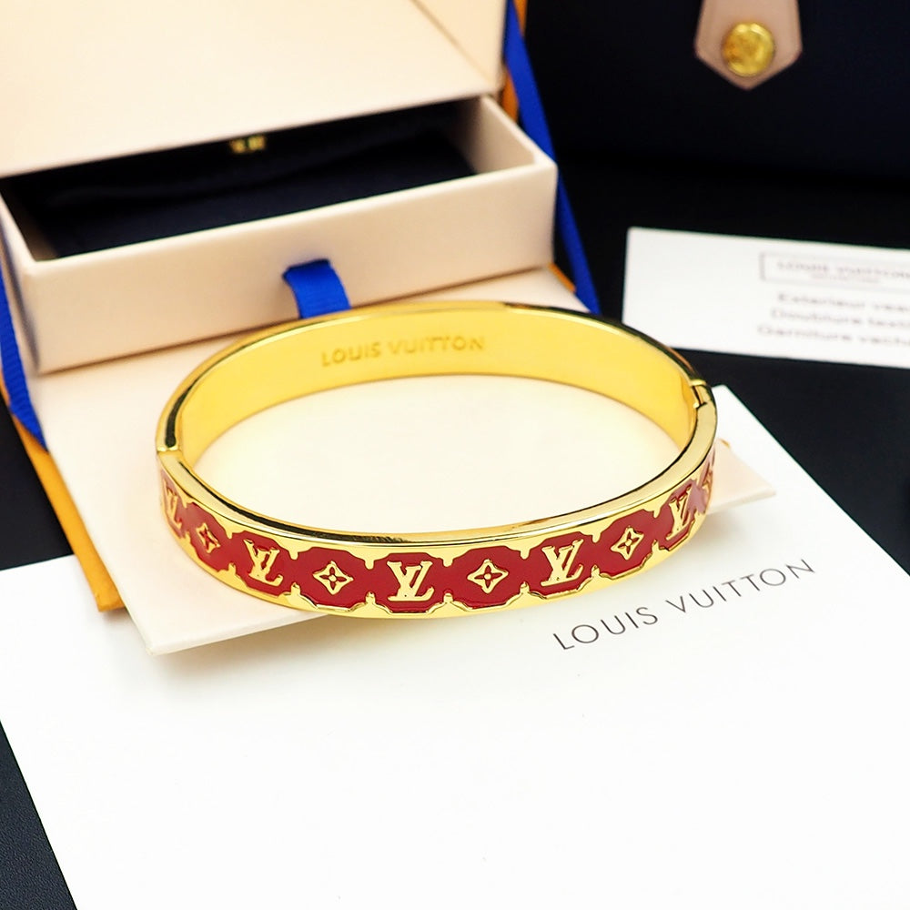 Louis Vuitton Color Monogram 18K Gold Bracelet